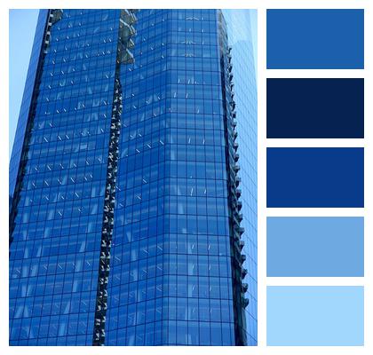 Skyscraper Architecture Tower Glass Office Building Exterior Design Blue Windows Image